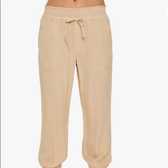 Love Tree Pants - Love Tree Casual Drawstring Pants with Smocked Elastic Waistband Joggers